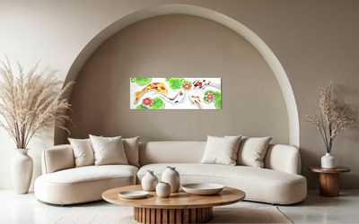 Koi Fish in the Pond – A Painting by Chupakhina Larissa (Culari)