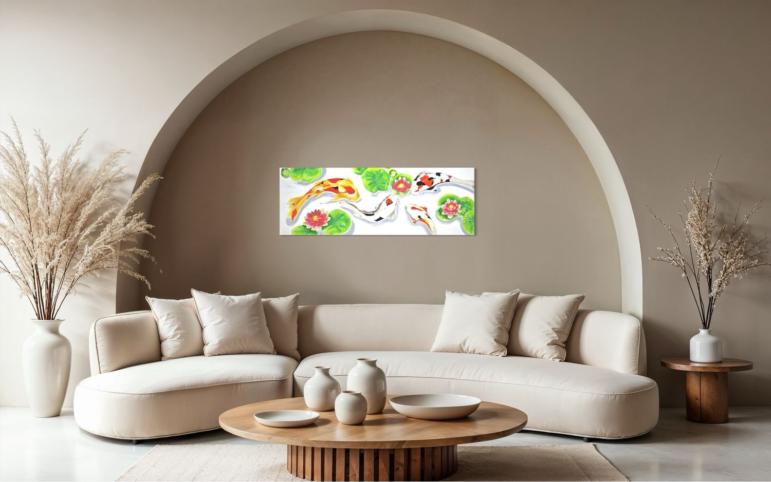 Koi Fish in the Pond – A Painting by Chupakhina Larissa (Culari)