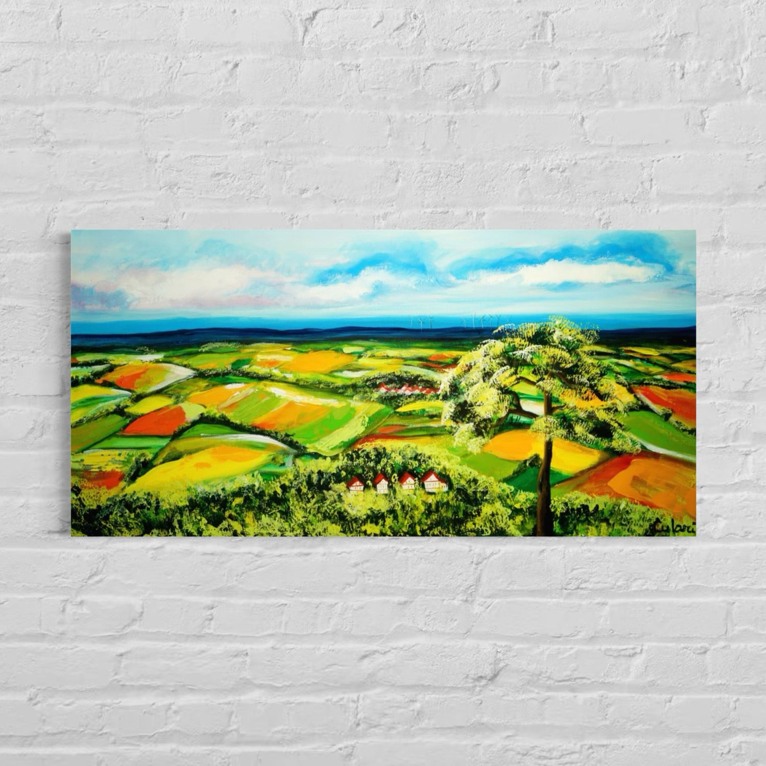 Panorama of the Black Forest – Acrylic Painting by Larissa Chupakhina (Culari)