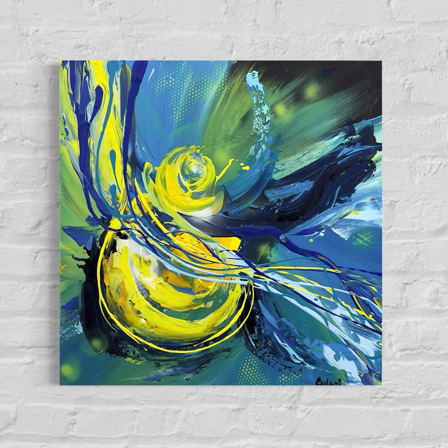 In the Flow of Emotions- abstract painting 