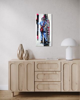 “Lady Fashion Art” | Original Acrylic Painting on Canvas | Hand-Painted Unique Piece by Larissa Chupakhina