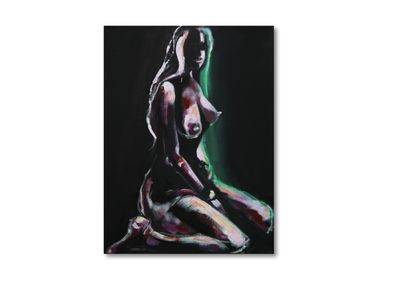 "Silent Elegance" – Original Nude Painting of a Woman | Hand-Painted Unique Piece by Larissa Chupakhina "Silent Elegance" – Original Nude Painting of a Woman | Hand-Painted Unique Piece by Larissa Chupakhina