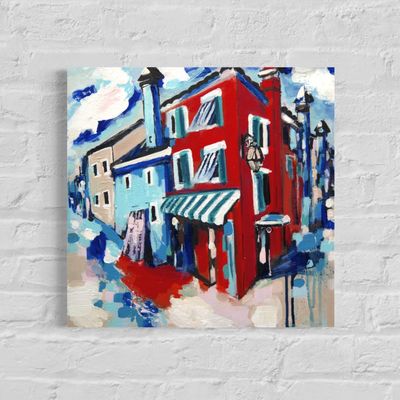 Burano – Venice | Acrylic Painting on Canvas | Original Unique Piece by Larissa Chupakhina