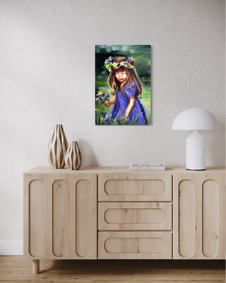 “A Girl” | Oil Painting on Canvas | Hand-Painted Original by Larissa Chupakhina