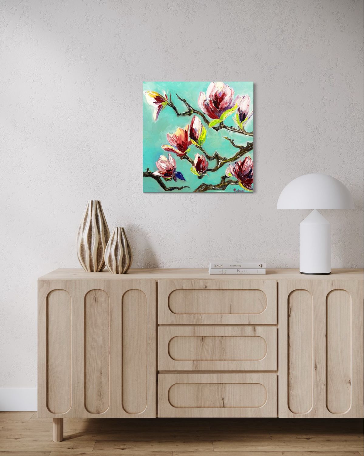 “Magnolia Branch in Light” – A Gentle Tribute to the Beauty of Nature