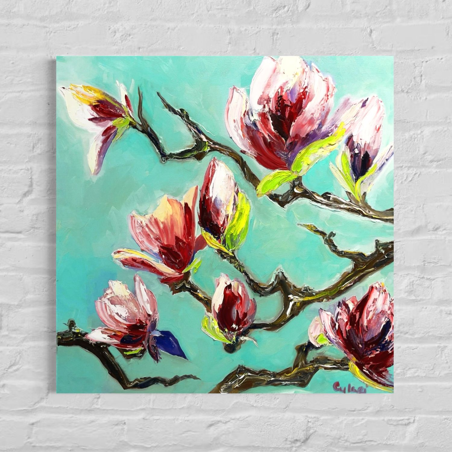 “Magnolia Branch in Light” – A Gentle Tribute to the Beauty of Nature