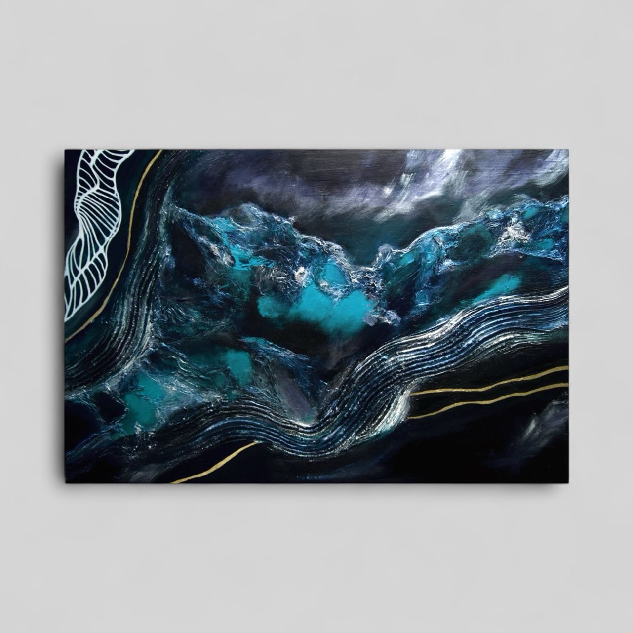 Energy of the Depths Abstract Painting