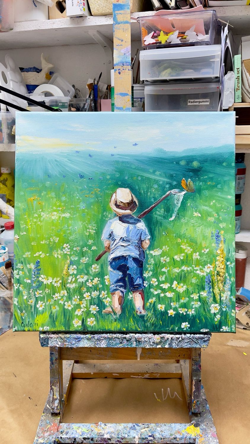 "Childhood Moment: The Butterfly Meadow"
