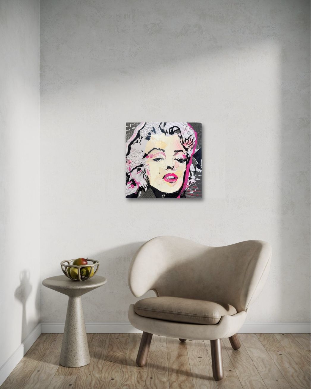 Timeless Marilyn: A Tactile Pop Art Portrait