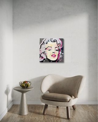 Timeless Marilyn: A Tactile Pop Art Portrait