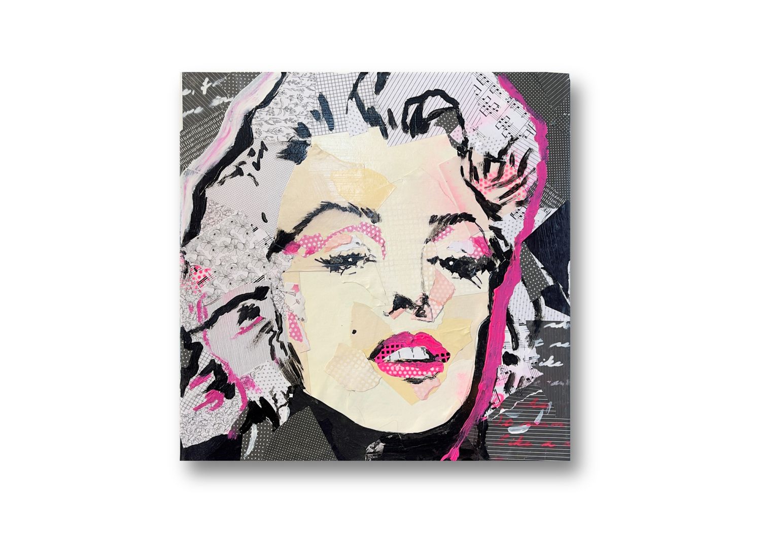 Timeless Marilyn: A Tactile Pop Art Portrait