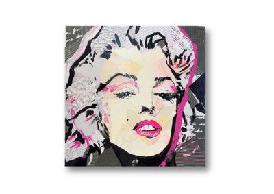 Timeless Marilyn: A Tactile Pop Art Portrait