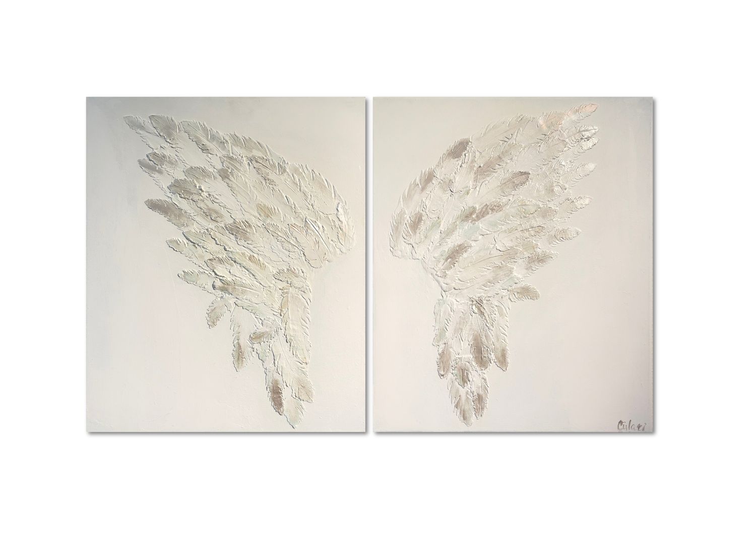 “Diptych: Angel Wings – Purity &amp; Light”