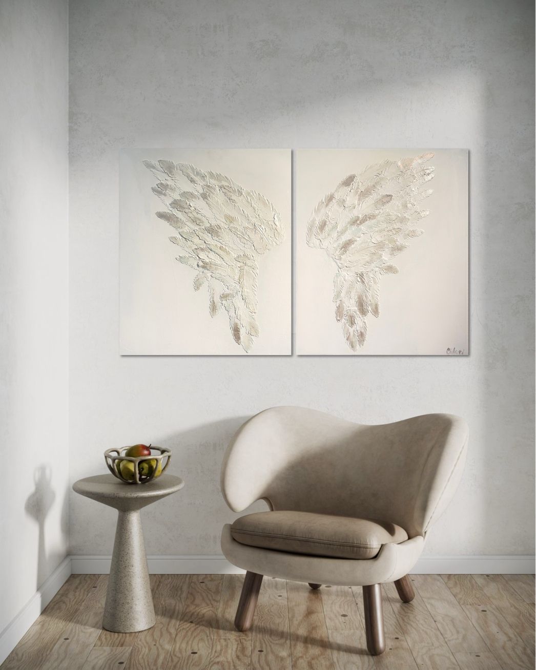 “Diptych: Angel Wings – Purity &amp; Light”