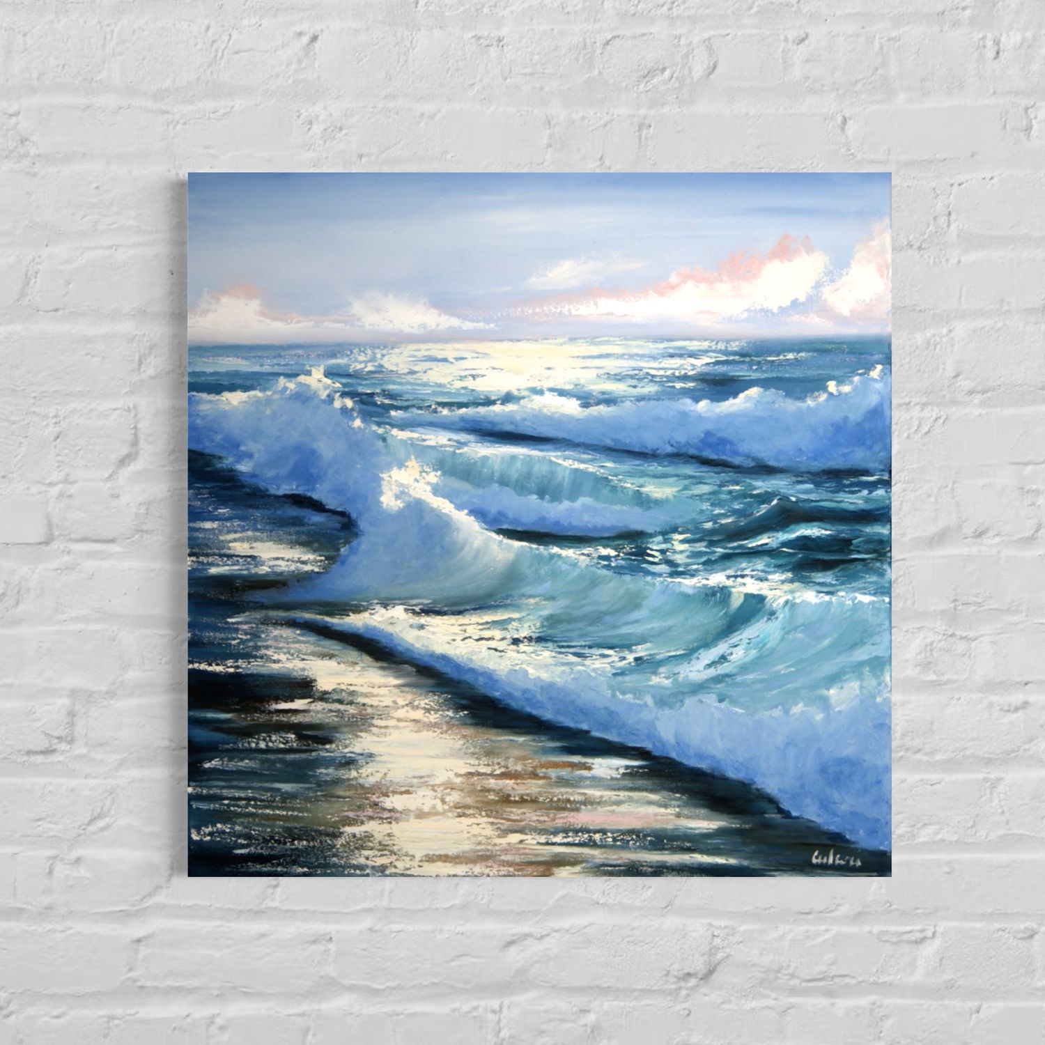 Sea Breeze in Evening Light – A Masterpiece of Nature on Canvas