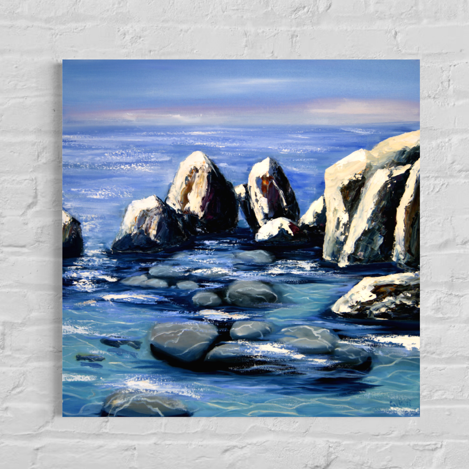 Sea Breeze in Evening Light – A Masterpiece of Nature on Canvas