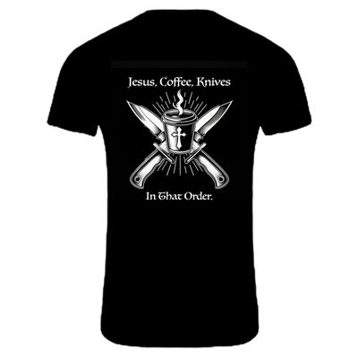 Jesus Coffee Knives Tee