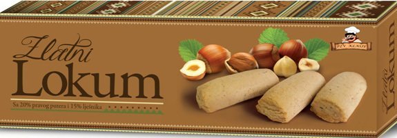 Zlatni lokum sa lješnikom