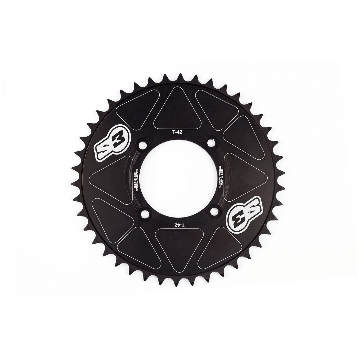 S3 Kettenrad 42Z schwarz Trial