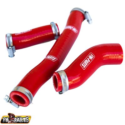 FM-Parts Silikon-Kühlerschläuche rot passend für KTM/Husqvarna/GASGAS 2020-2023