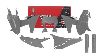 RTECH Plastiksatz passend für KTM EXC EXCF 2024- grau