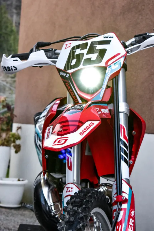 SPARTAN MX LED Scheinwerfer Lampe schwarz passend für GASGAS 2021-2023