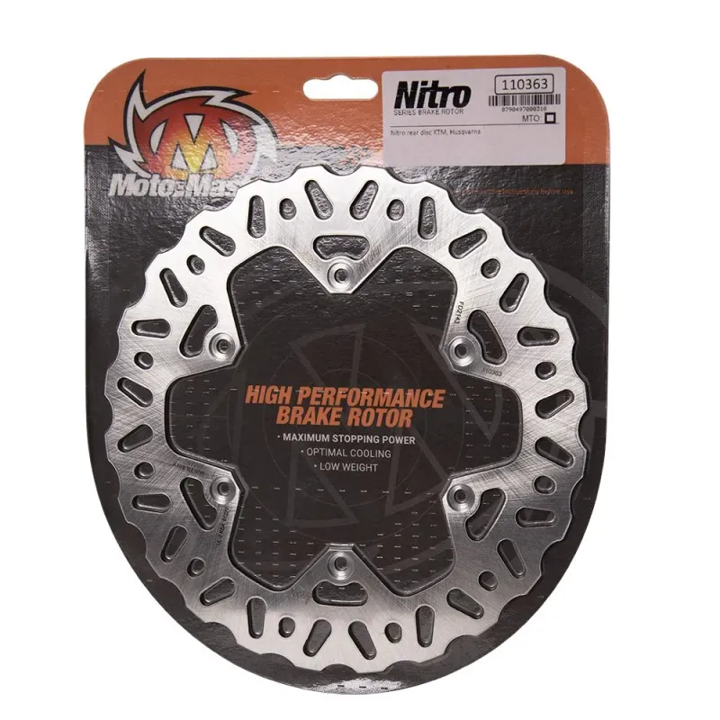 MOTOMASTER NITRO Bremsscheibe hinten passend für KTM Husqvarna GASGAS