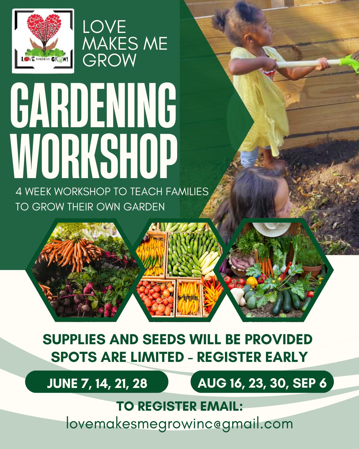 Grow Your Own Garden - AUG 17, 23, 30 &amp; SEPT 6