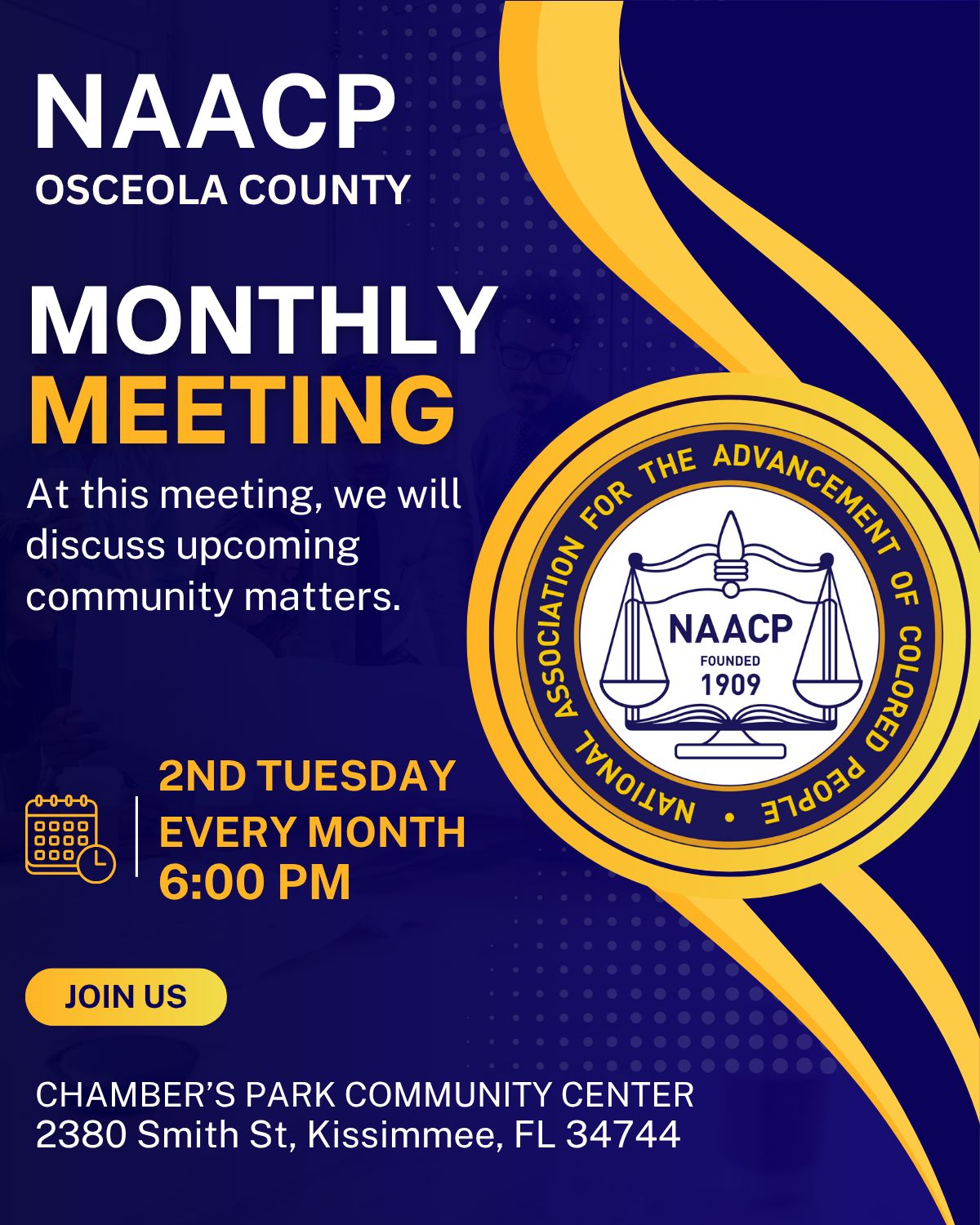 NAACP Osceola Monthly Meeting - JUN 10