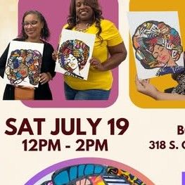 Crafts &amp; Cocktails: Afro Wall Art - JUL 19