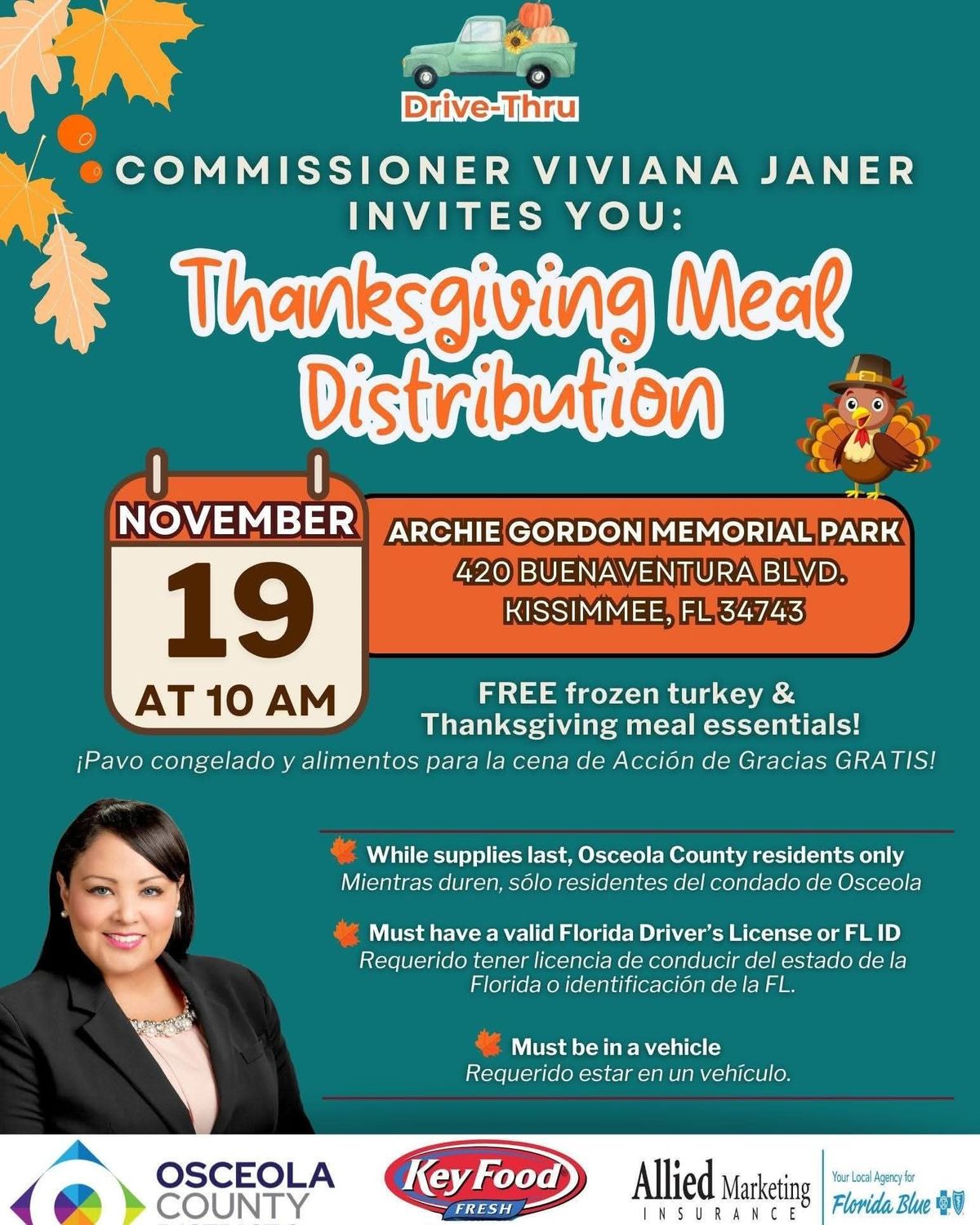 THANKSGIVING MEAL DISTRIBUTION - NOV 19