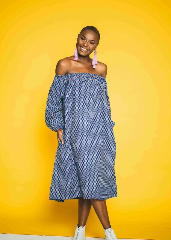 Unathi Dress (Bloom Blue)