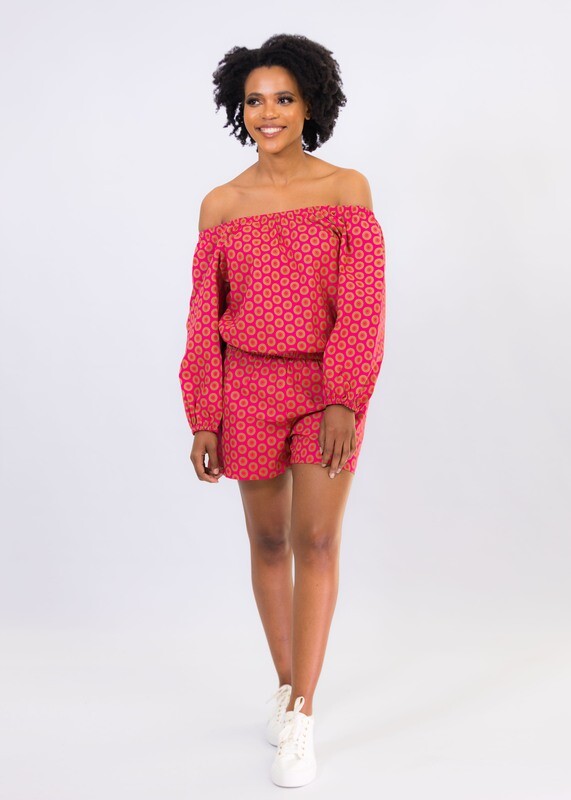 Khale Jumpsuit (pink polka)