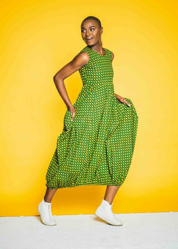 Inala Dress (green leaf)