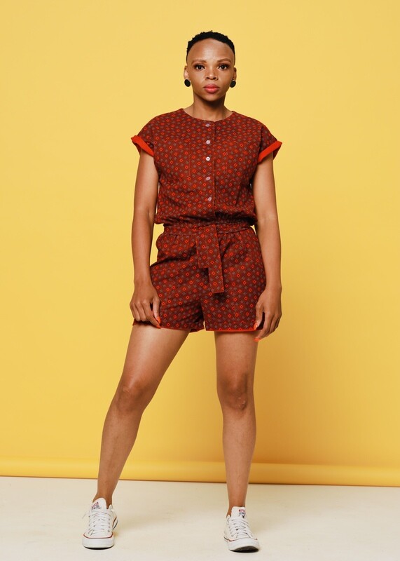 Thuli Jumpsuit (Red Diamond)