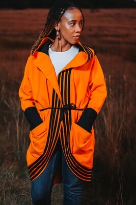 Khalipha Hooded Coat (Sahara Orange)