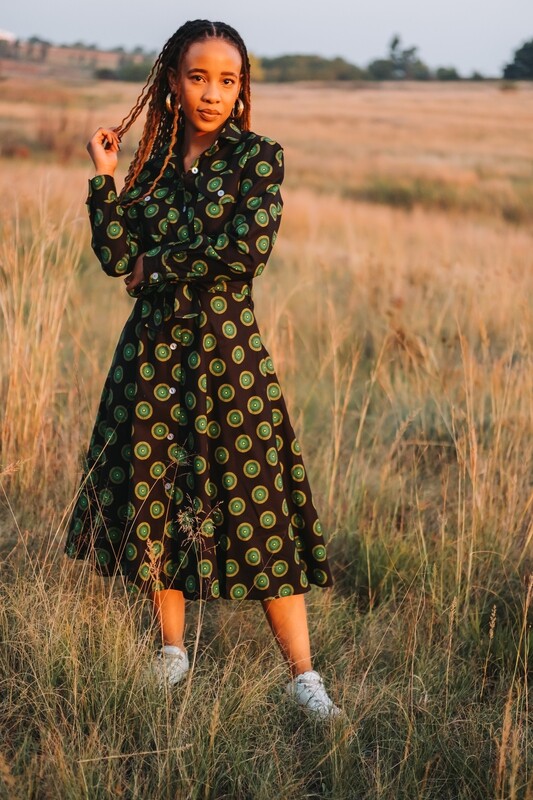 Ayanda Dress (Black Polka)