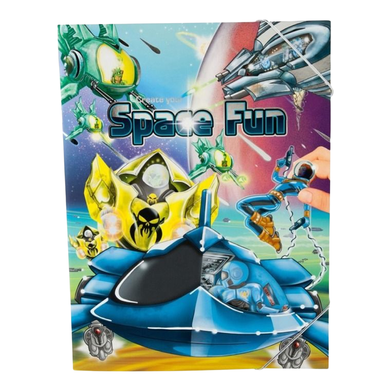Space Fun Kosmiczny Świat Kolorowanka z Naklejkami