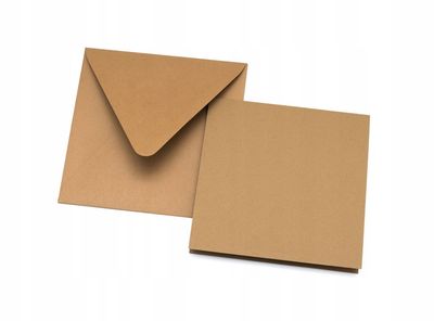 Koperta + baza do kartek eko KRAFT K4 - zestaw 5szt