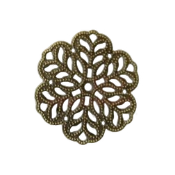 Metalowy ornament Rozetka 3cm