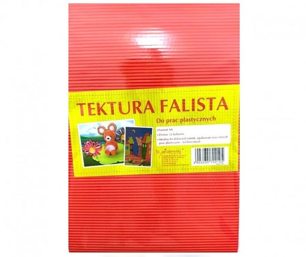 Tektura falista - 12 kolorach, 12ark