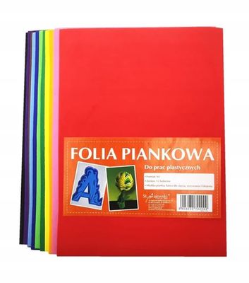 Pianka z efektem pluszu - mix kolorów, 10ark