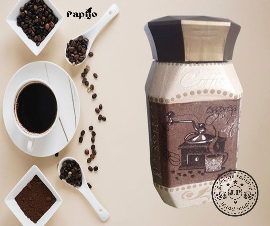 Ozdobny słoiczek do kawy