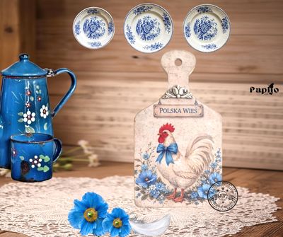 Deska ozdobna z motywem Koguta