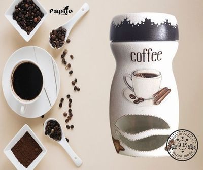 Ozdobny słoiczek do kawy