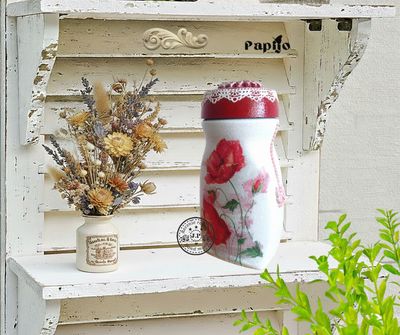 Ozdobny słoik z makami