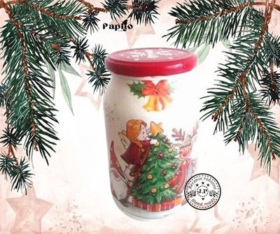 Ozdobny słoiczek Bożonarodzeniowe