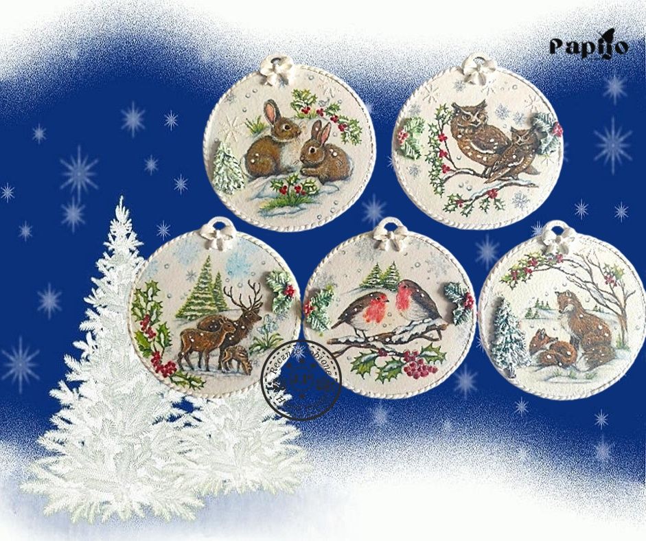 Drewniane zawieszki - leśne zwierzęta