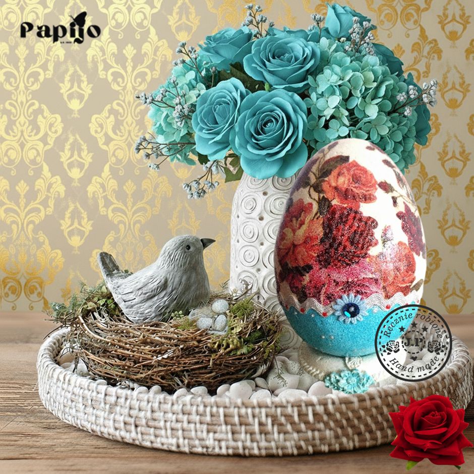 Jajko ozdobne - Róże