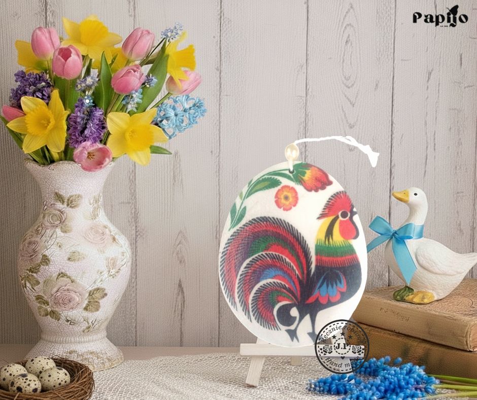 Zawieszka drewniana z kogutem